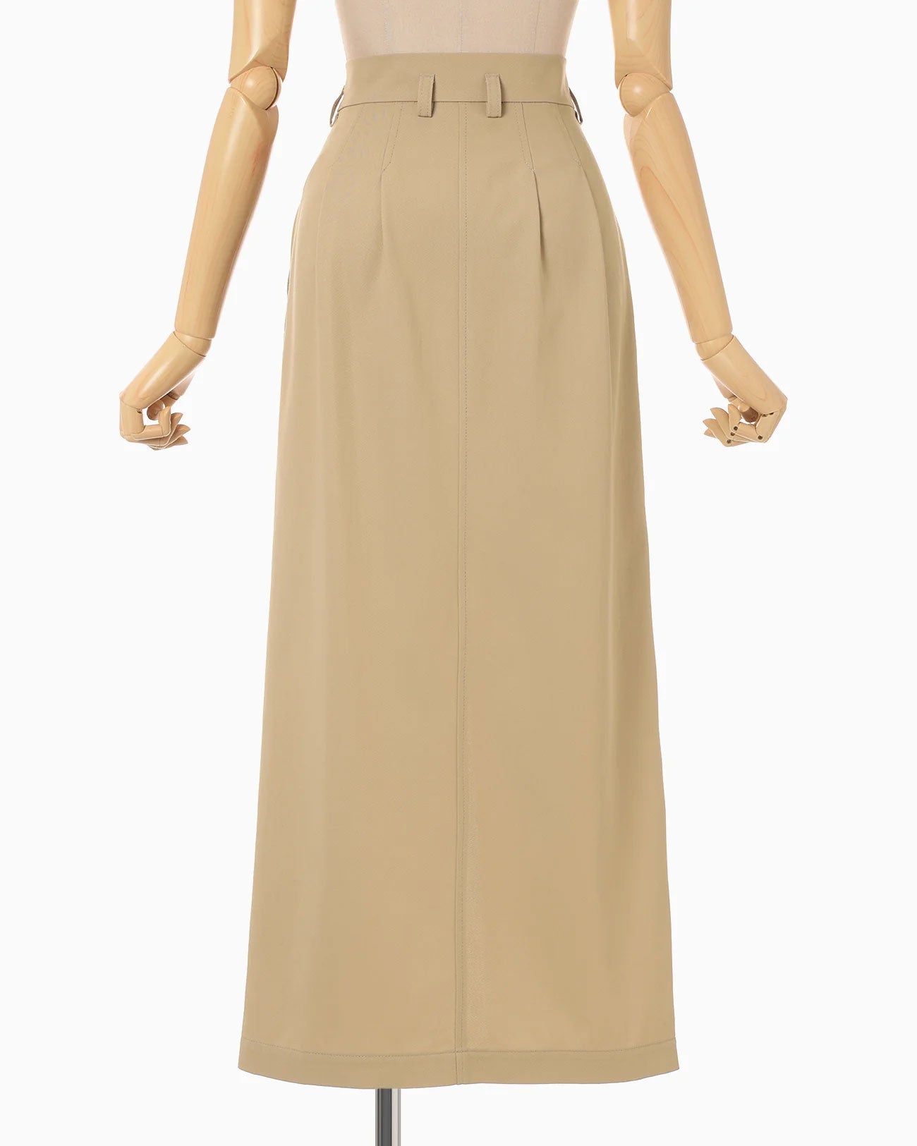 
                  
                    Cording Embroidery Detailed I-line Skirt - beige
                  
                