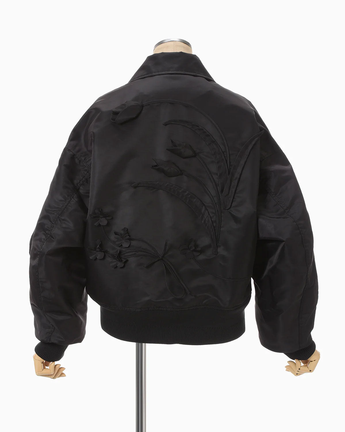 
                  
                    Nylon Twill 3D Embroidery Flight Jacket - black
                  
                