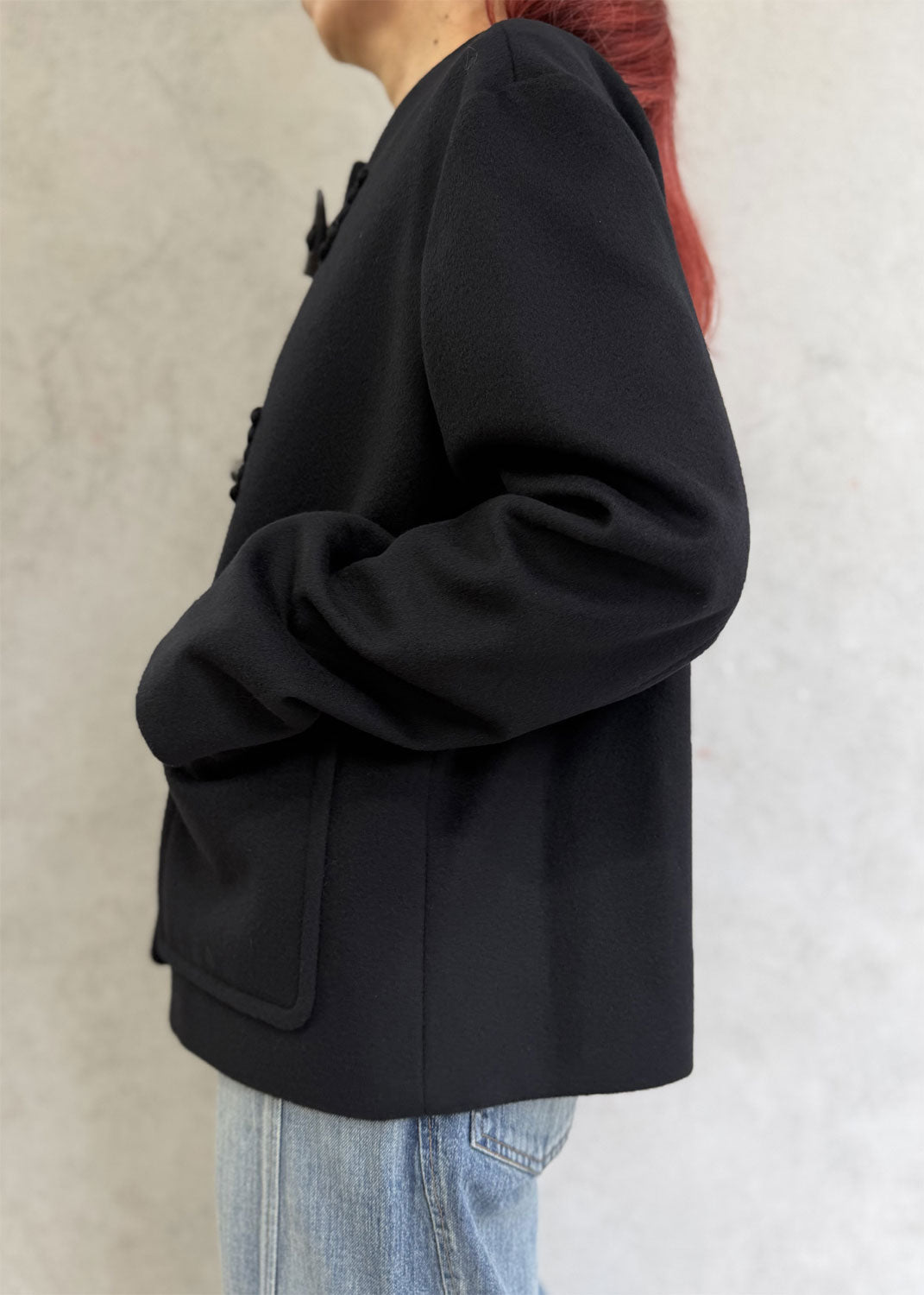 
                  
                    Cording Embroidery Short Duffle Coat
                  
                
