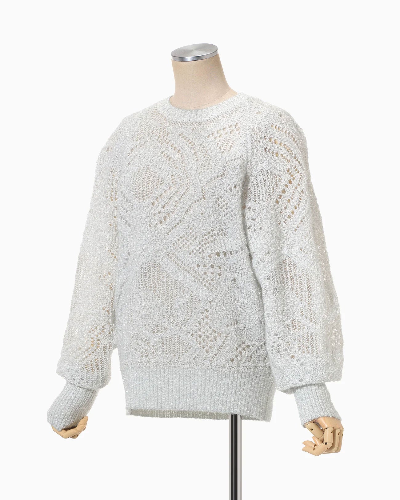 
                  
                    Shimmering Knit Top - light blue-
                  
                