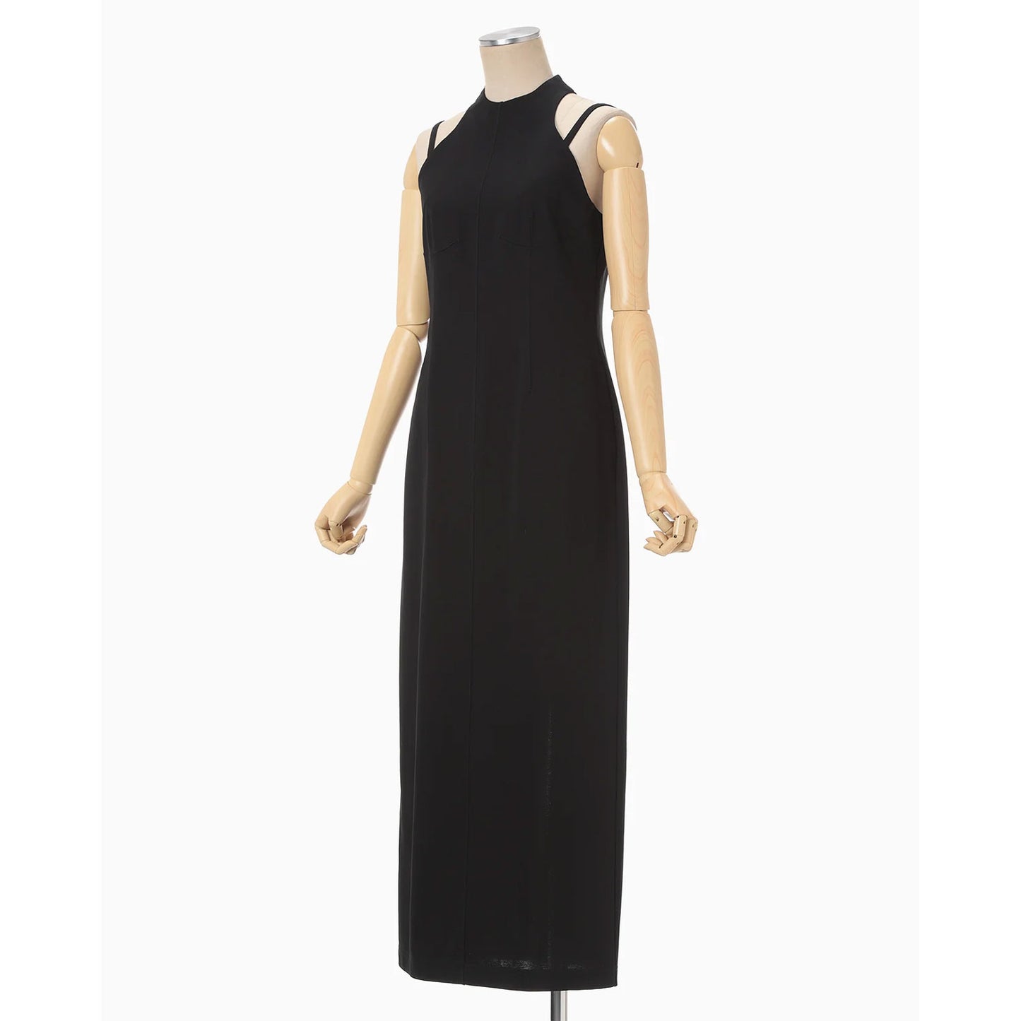 
                  
                    Cotton Jersey Halter Neck Dress - black
                  
                