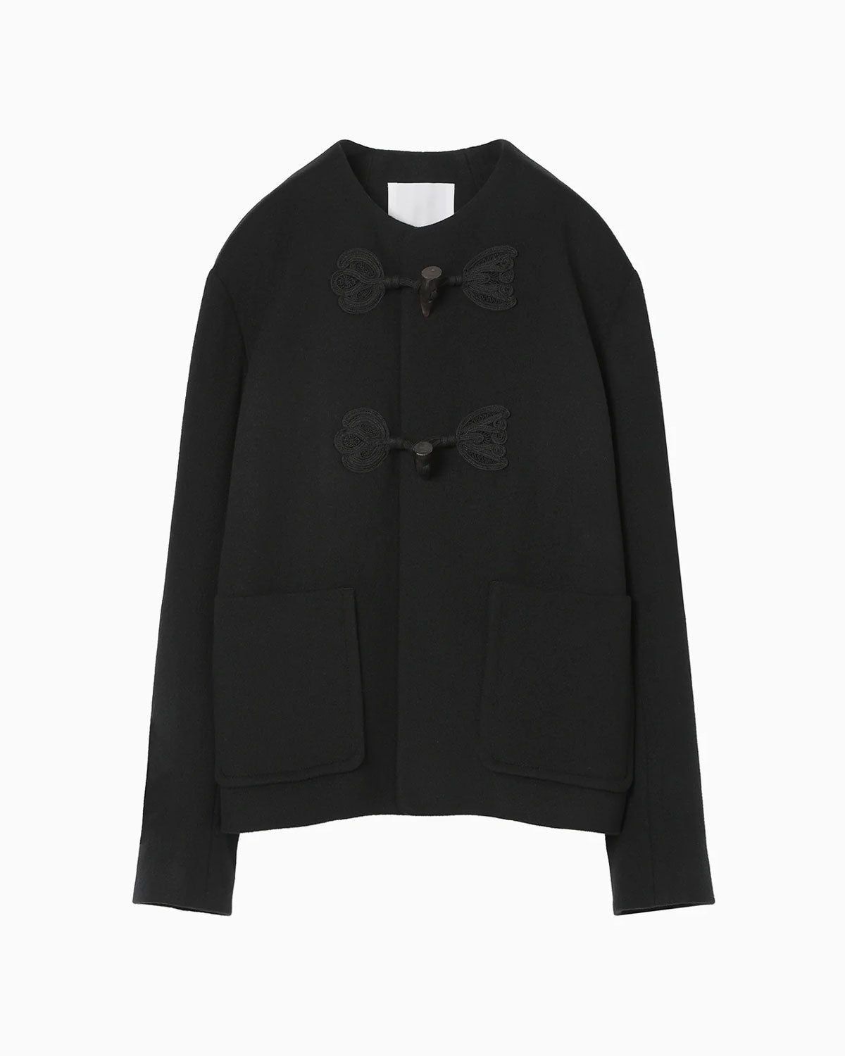 
                  
                    Cording Embroidery Short Duffle Coat
                  
                