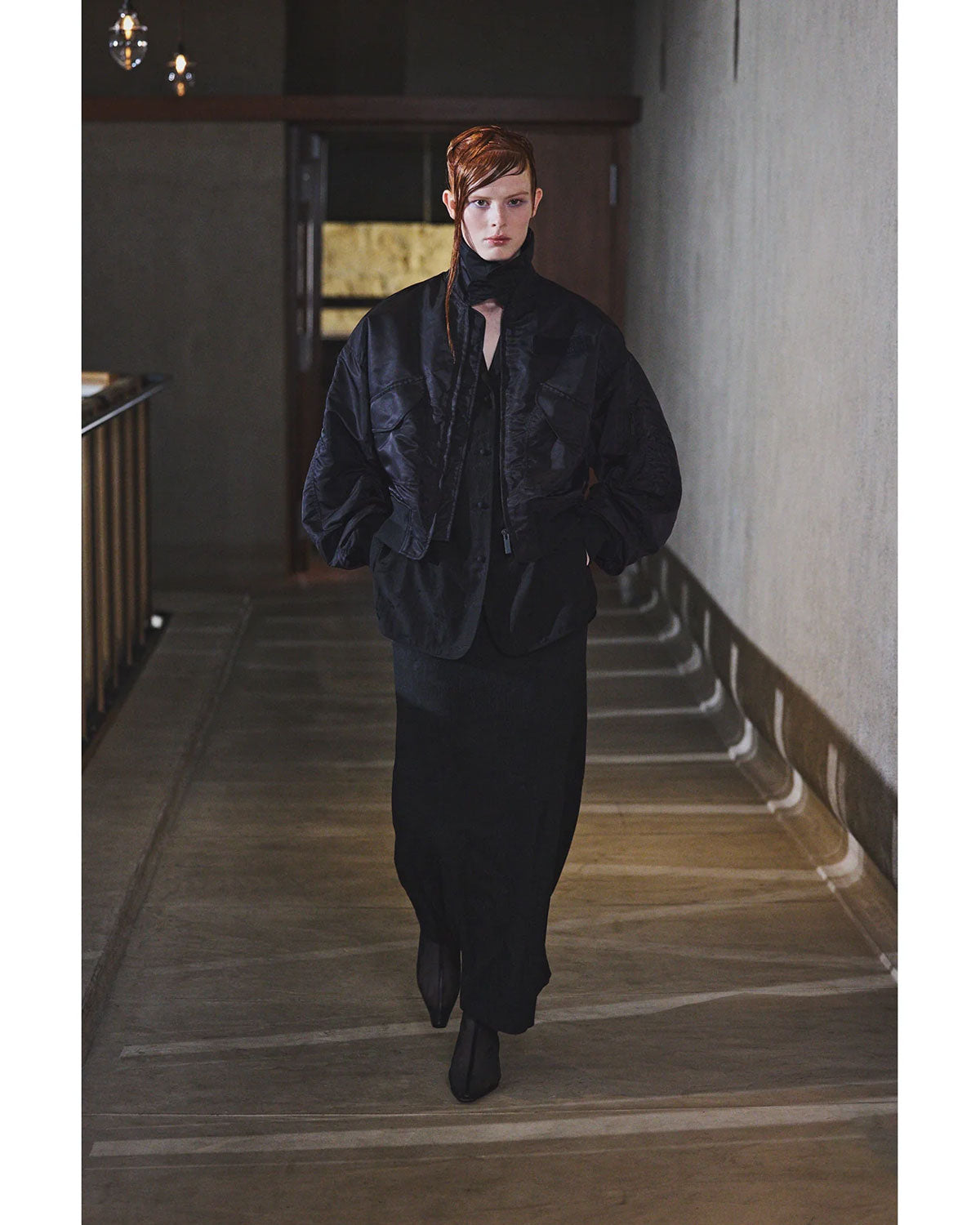 
                  
                    Nylon Twill 3D Embroidery Flight Jacket - black
                  
                