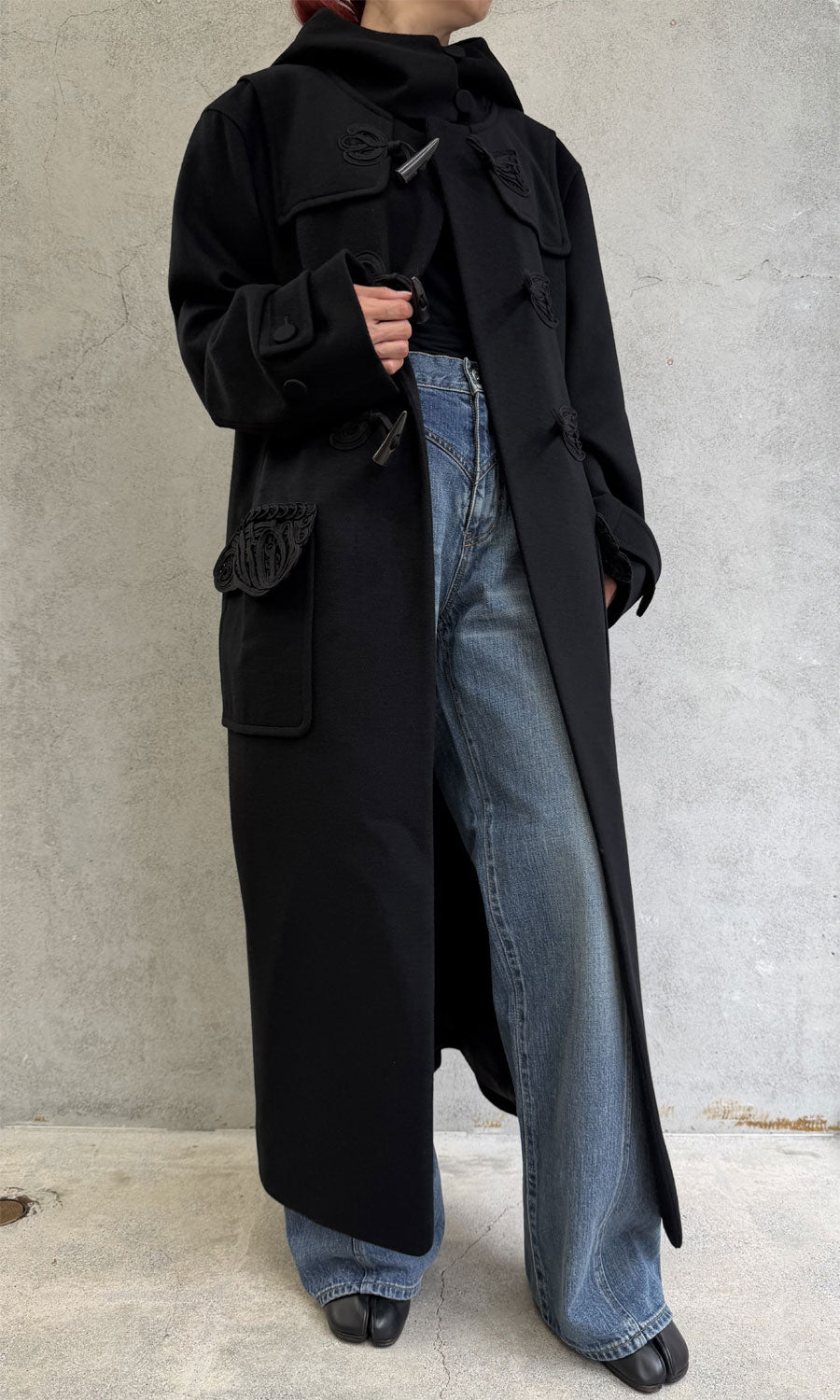 
                  
                    Cording Embroidery Duffle Coat
                  
                