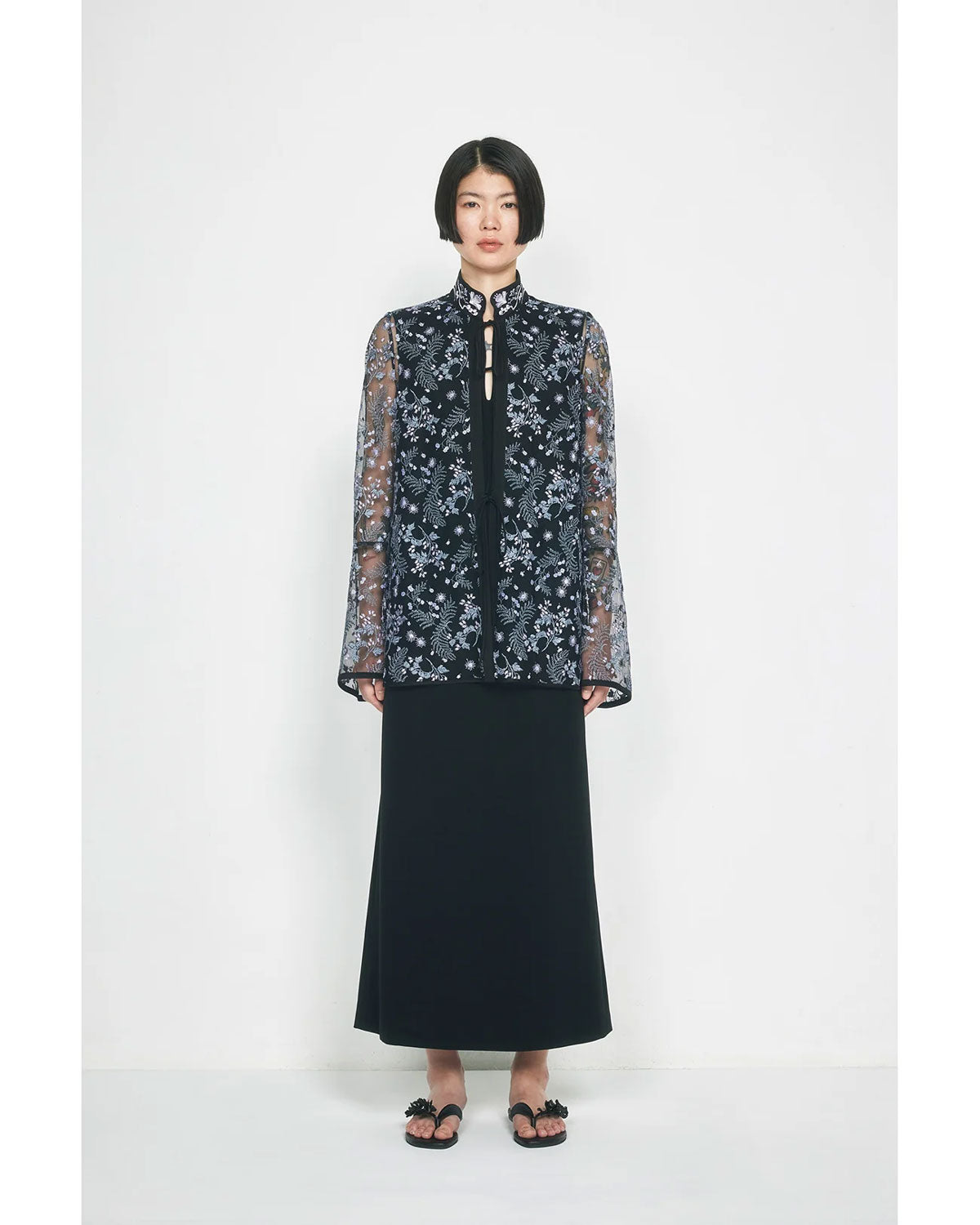 
                  
                    Triacetate Polyester Sleeveless Dress - black
                  
                