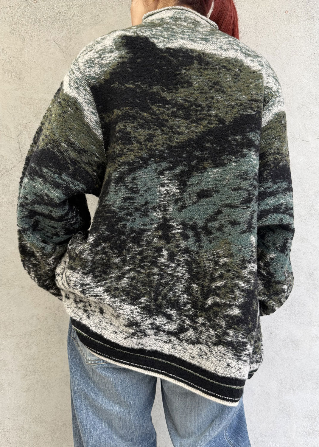 
                  
                    Pile Jacquard Half Zip Knit Top
                  
                