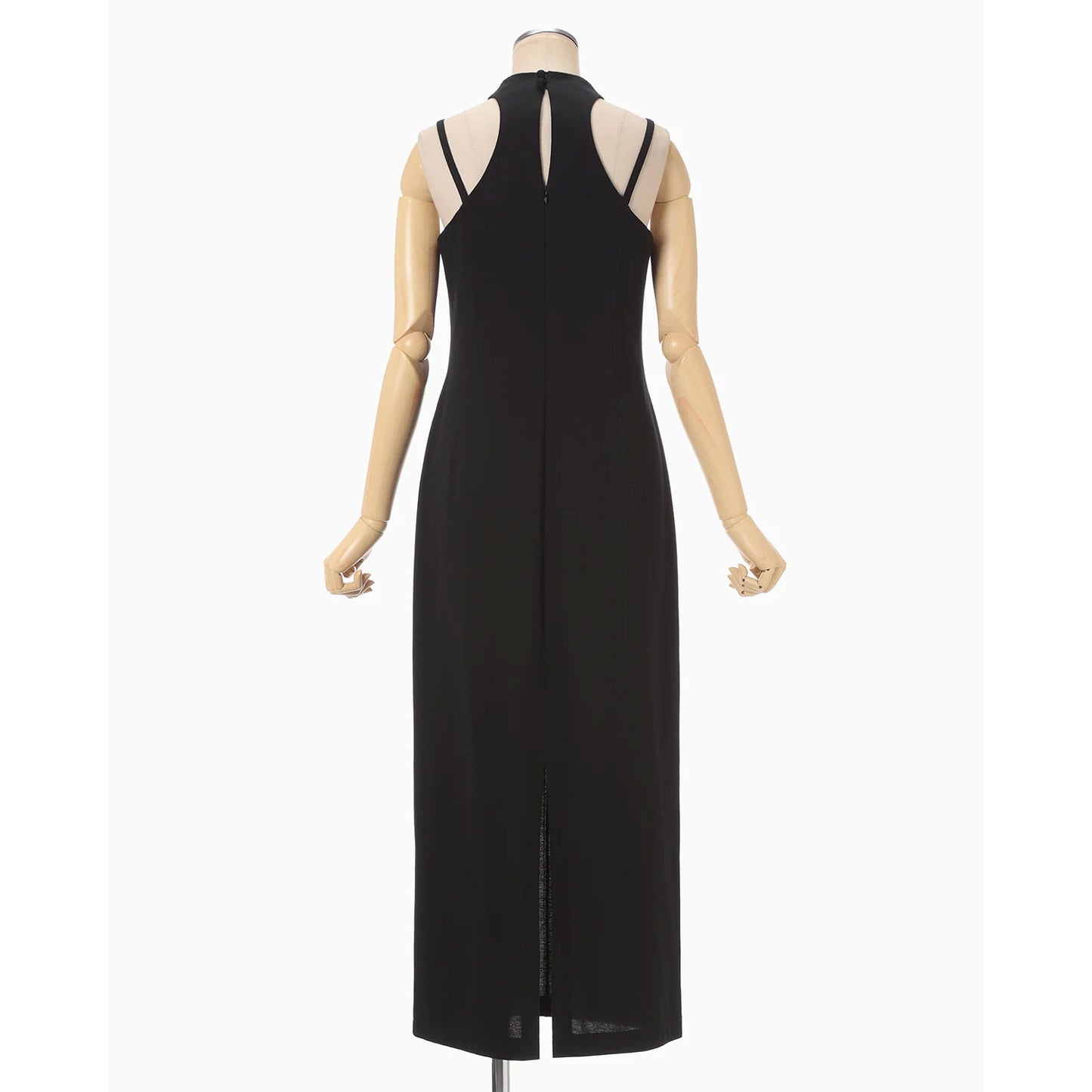 
                  
                    Cotton Jersey Halter Neck Dress - black
                  
                