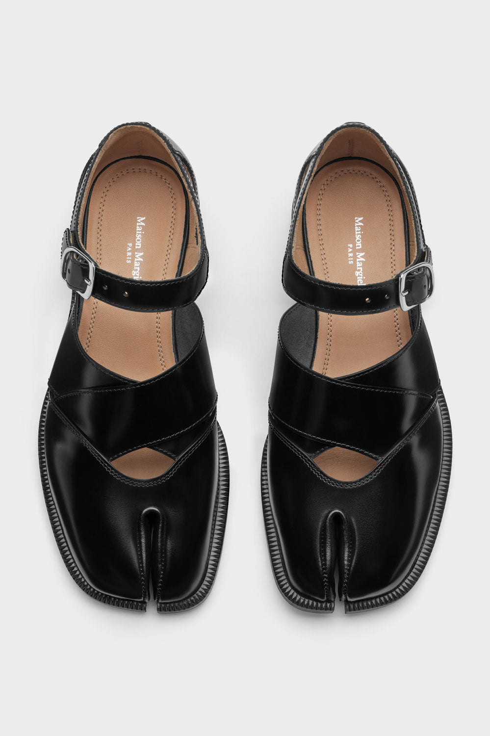 
                  
                    Tabi ankle strap sandals‐black-
                  
                