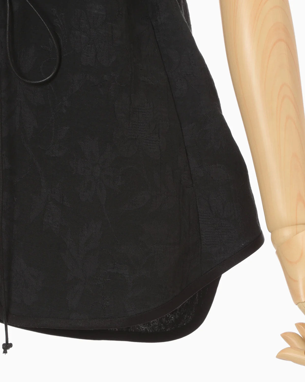 
                  
                    Raised Jacquard Frog Button Vest - black
                  
                