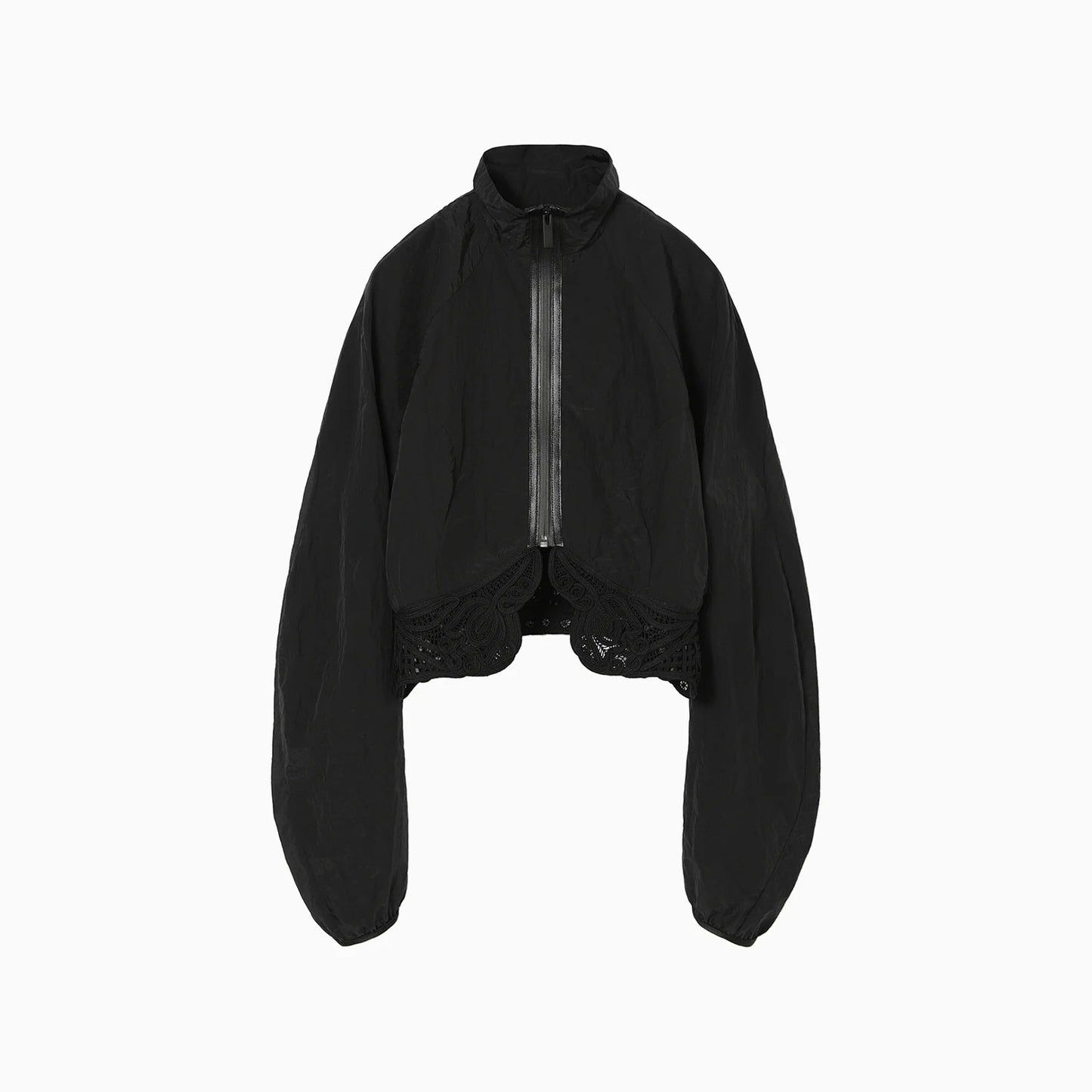 
                  
                    Nylon short Jacket with Cording Embroidery Detail
                  
                