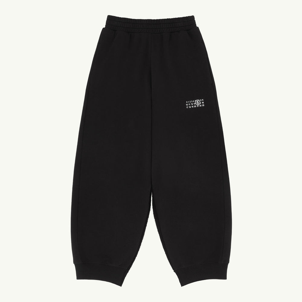 Cotton sweatpants-BLACK-