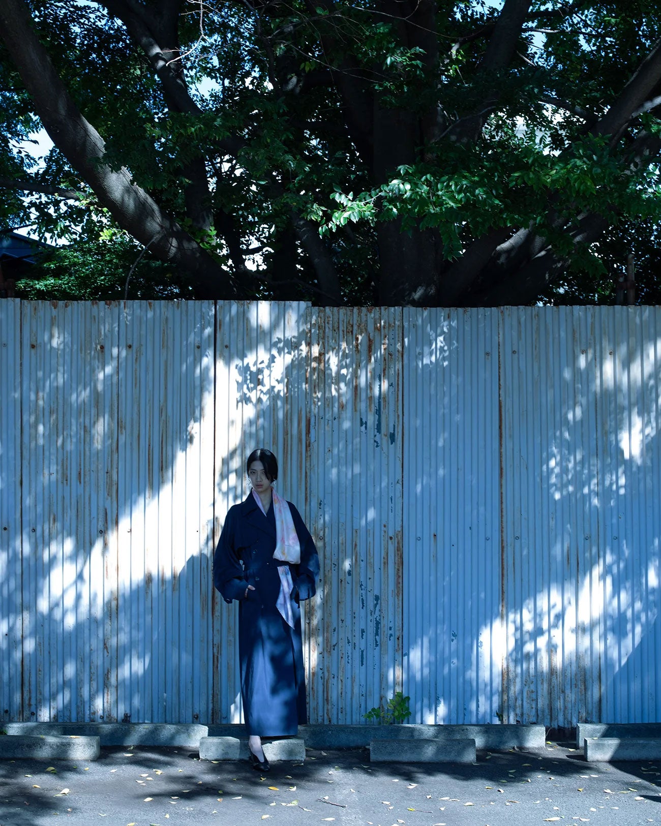 
                  
                    Cording Embroidery Detailed Trench Coat - navy
                  
                