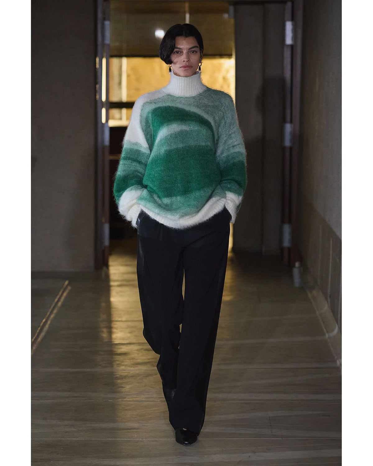 
                  
                    Wool Mohair High Neck Knit Top
                  
                