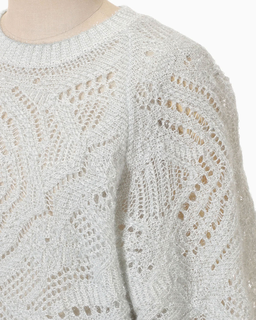 Shimmering Knit Top - black- – OBLIGE