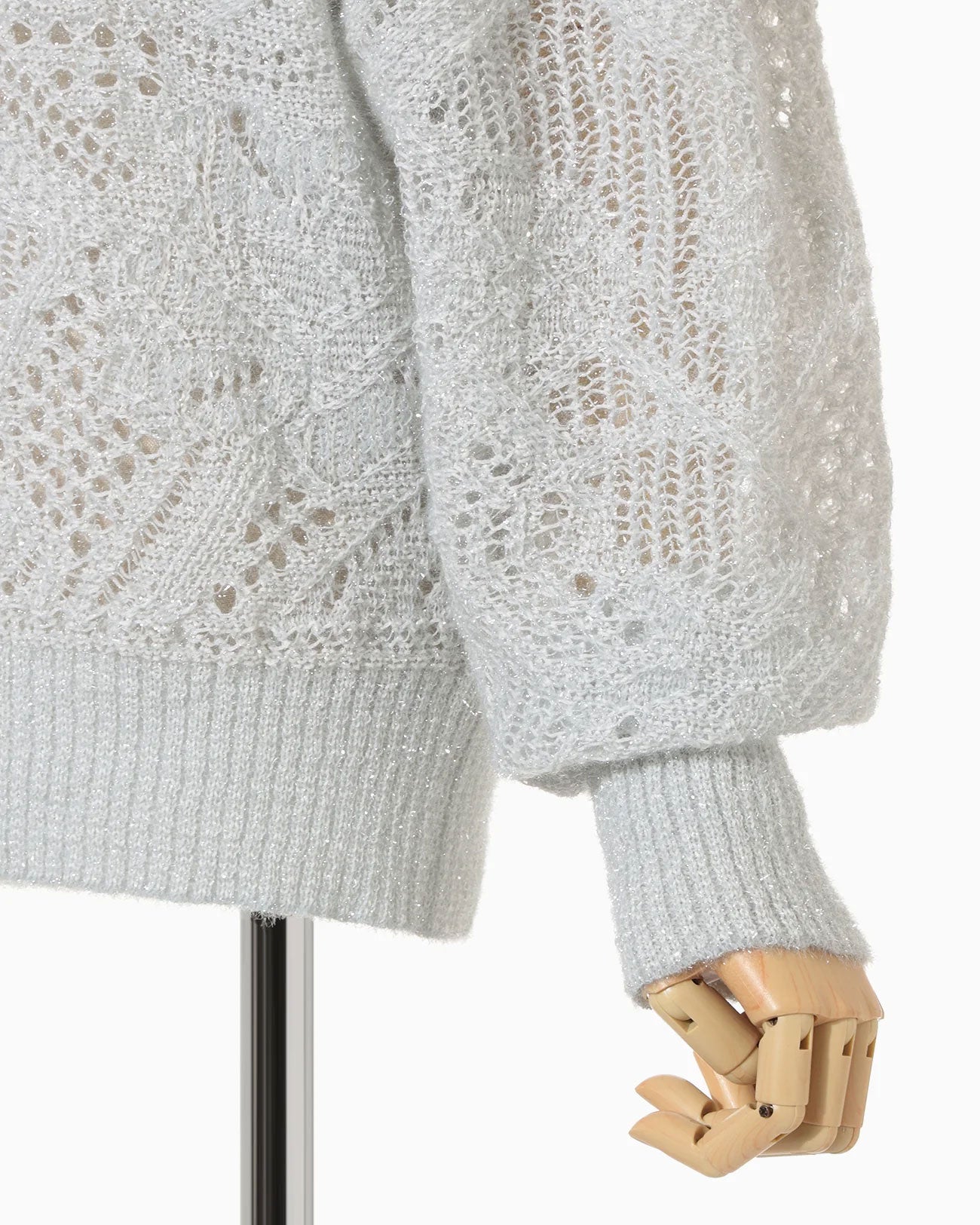 
                  
                    Shimmering Knit Top - light blue-
                  
                