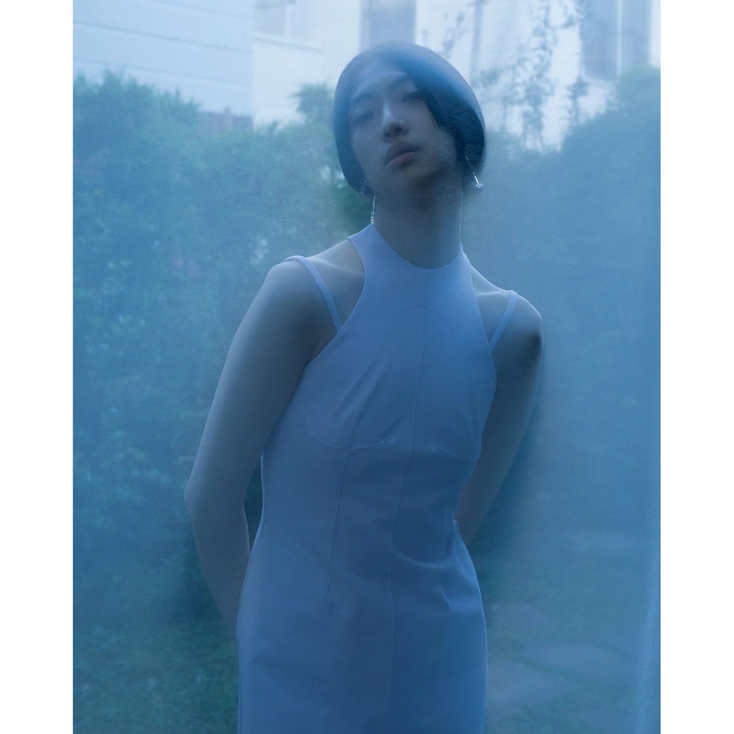 
                  
                    Cotton Jersey Halter Neck Dress - black
                  
                