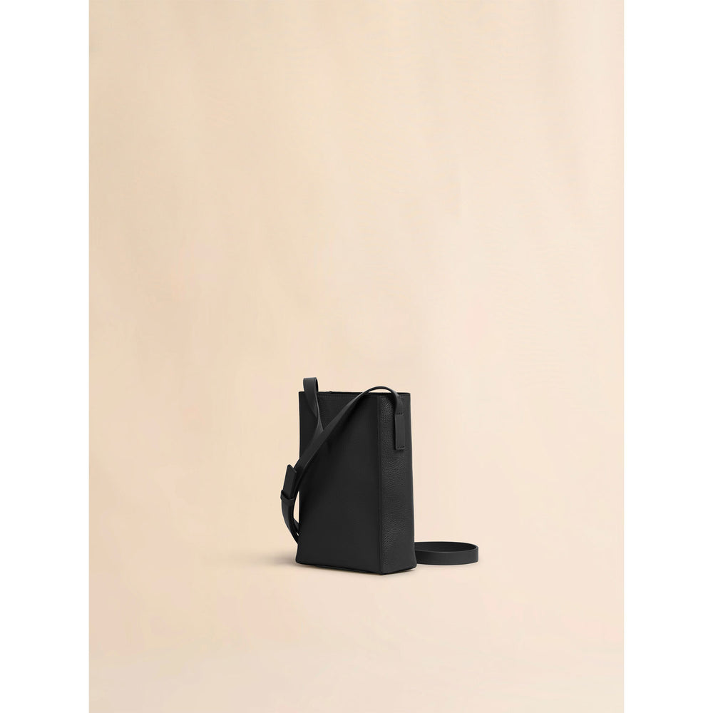 
                  
                    Black leather Museo nano bag with embroidered Marni symbol
                  
                