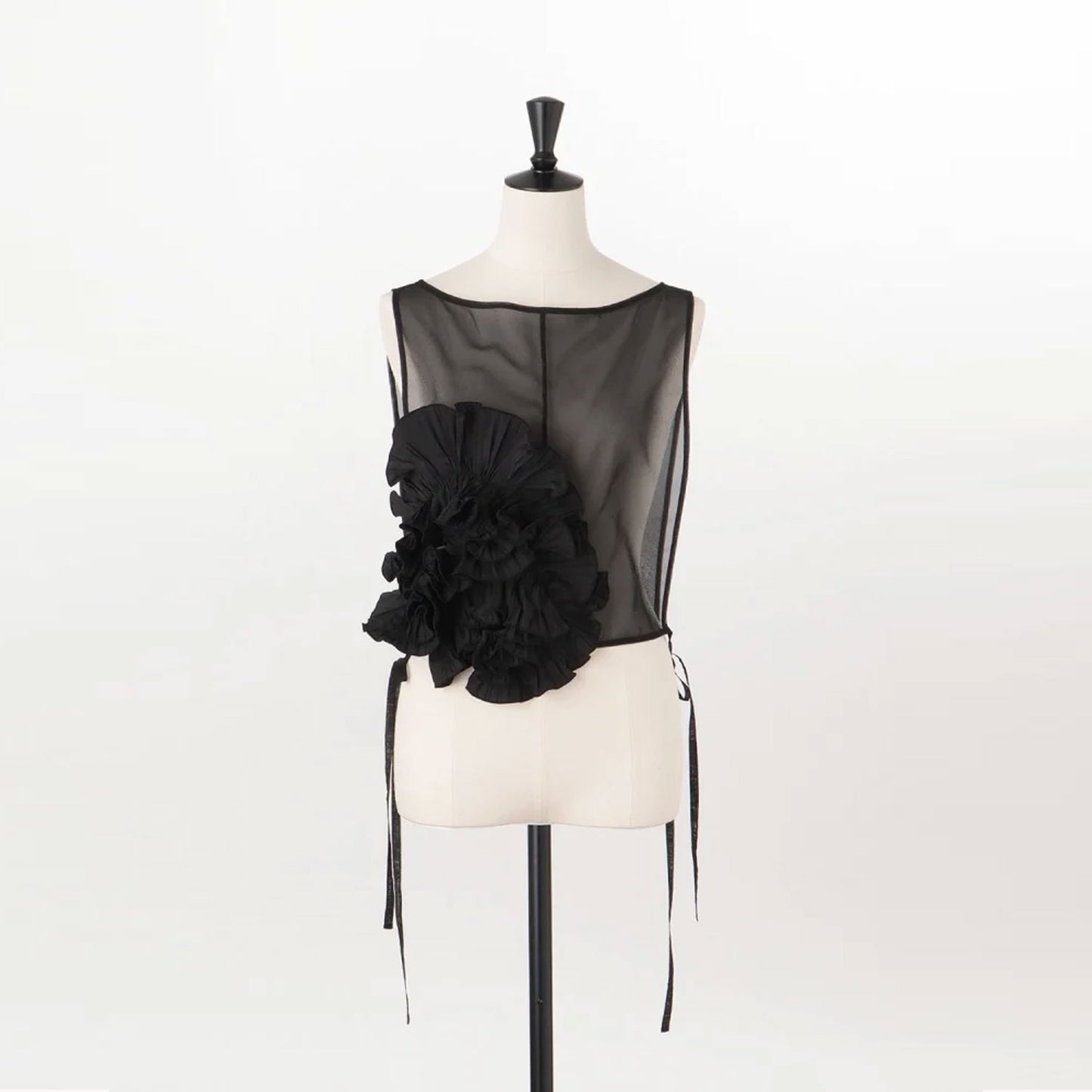 
                  
                    Pleated taffeta decorative gilet
                  
                