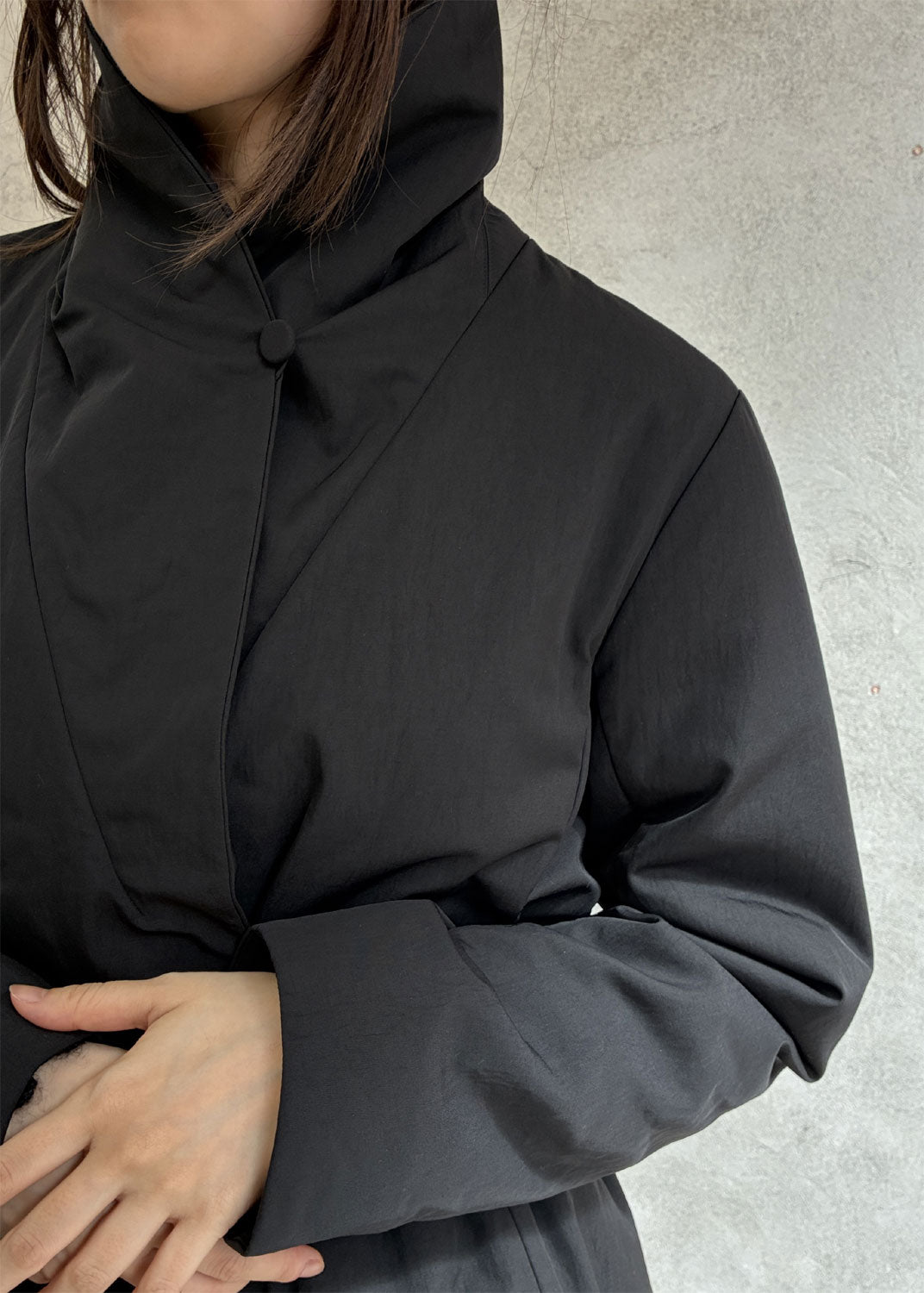 
                  
                    Nylon Twill Chesterfield Coat with Waist Bags
                  
                