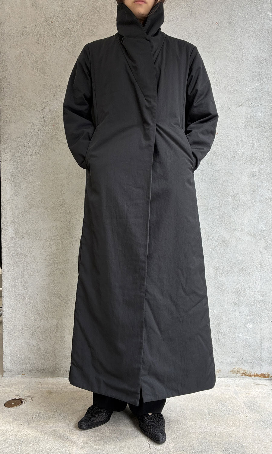 
                  
                    Nylon Twill Chesterfield Coat with Waist Bags
                  
                