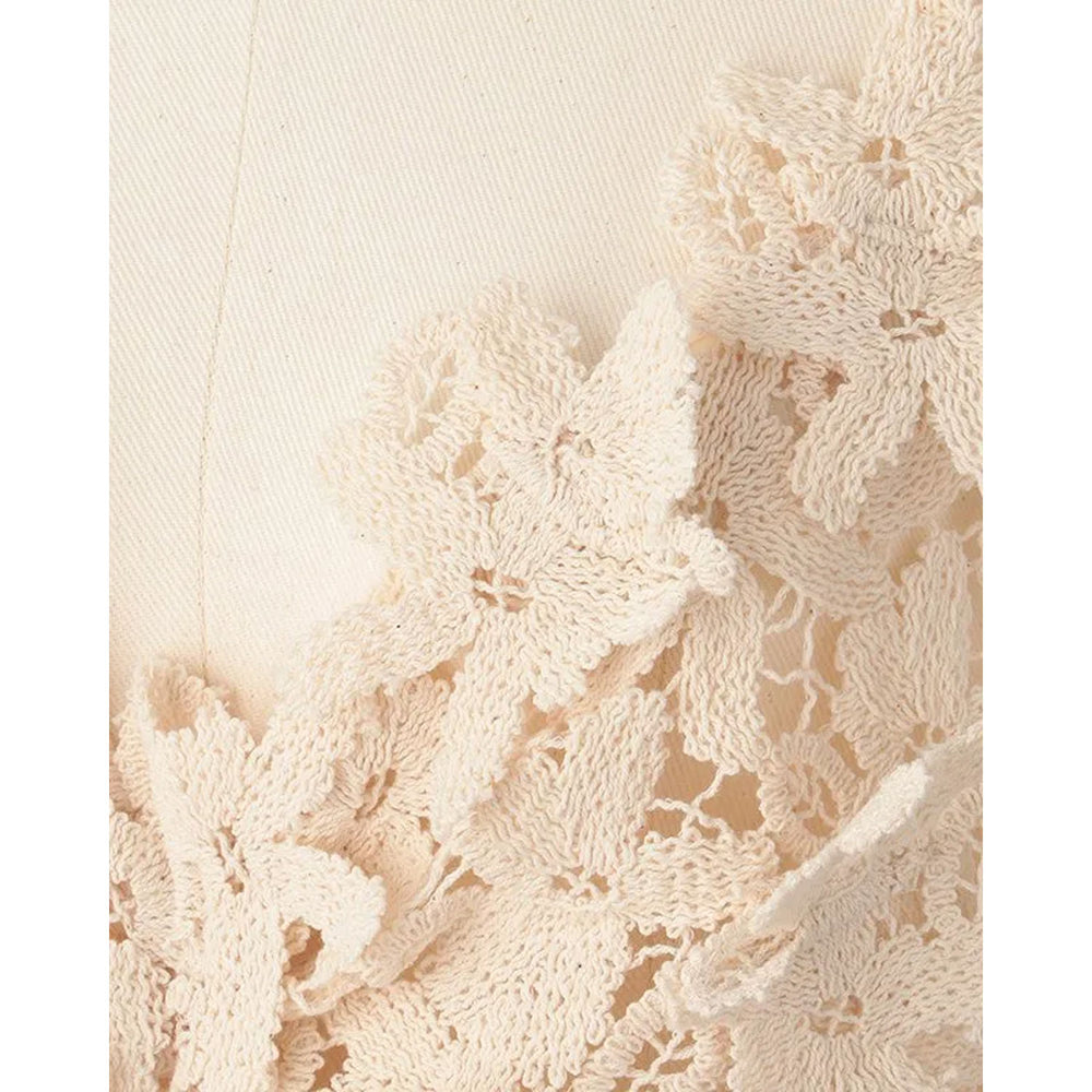 
                  
                    Floral Lace Cropped Bustier
                  
                