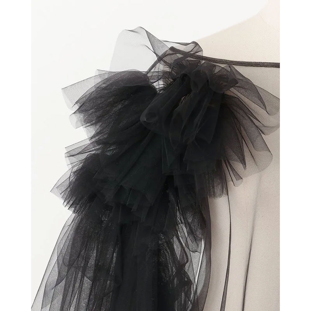 MARGE tulle asymmetric decorative p/o