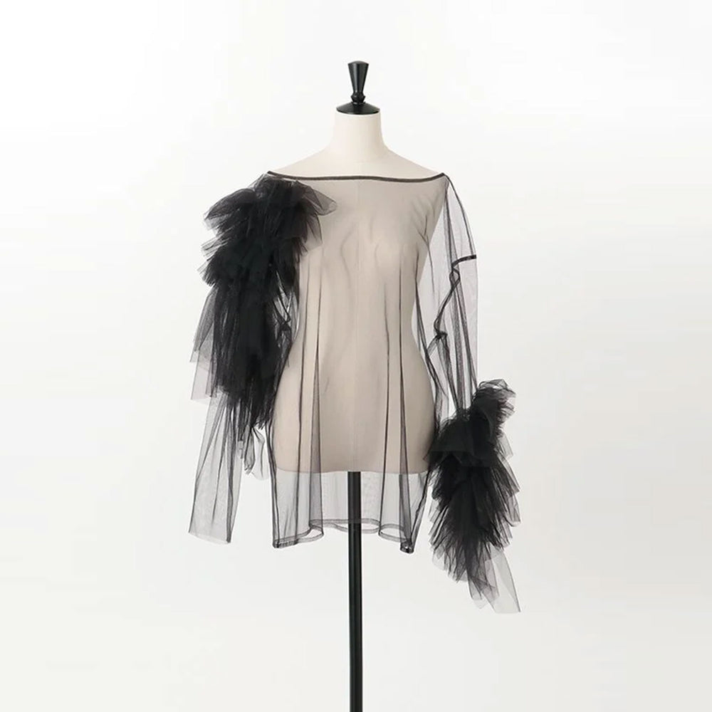 Tulle Asymmetric Decorative P/O – OBLIGE