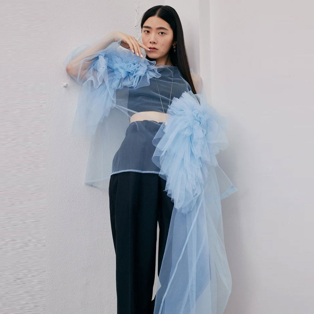スーツ・フォーマル・ドレス MARGE tulle asymmetric decorative p/o Tulle asymmetric decorative p/o - MARGE Online Shop