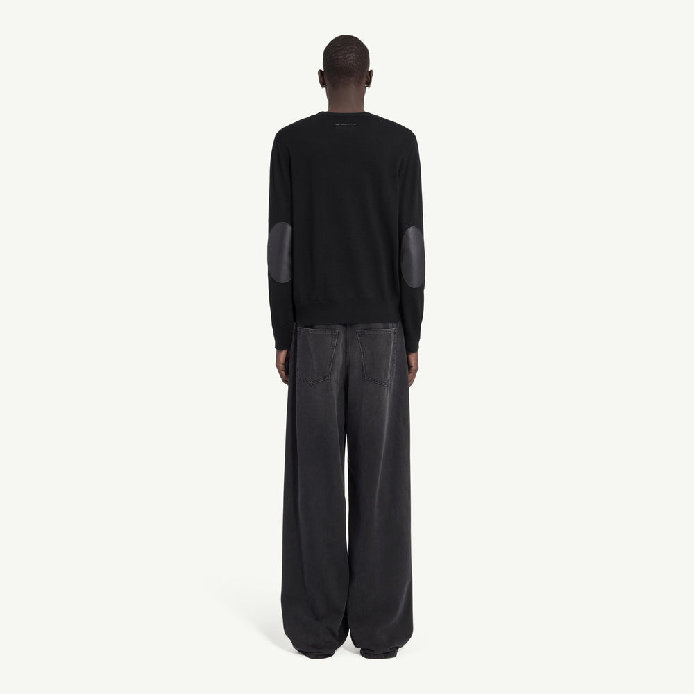 
                  
                    ELBOW PATCH CREWNECK
                  
                