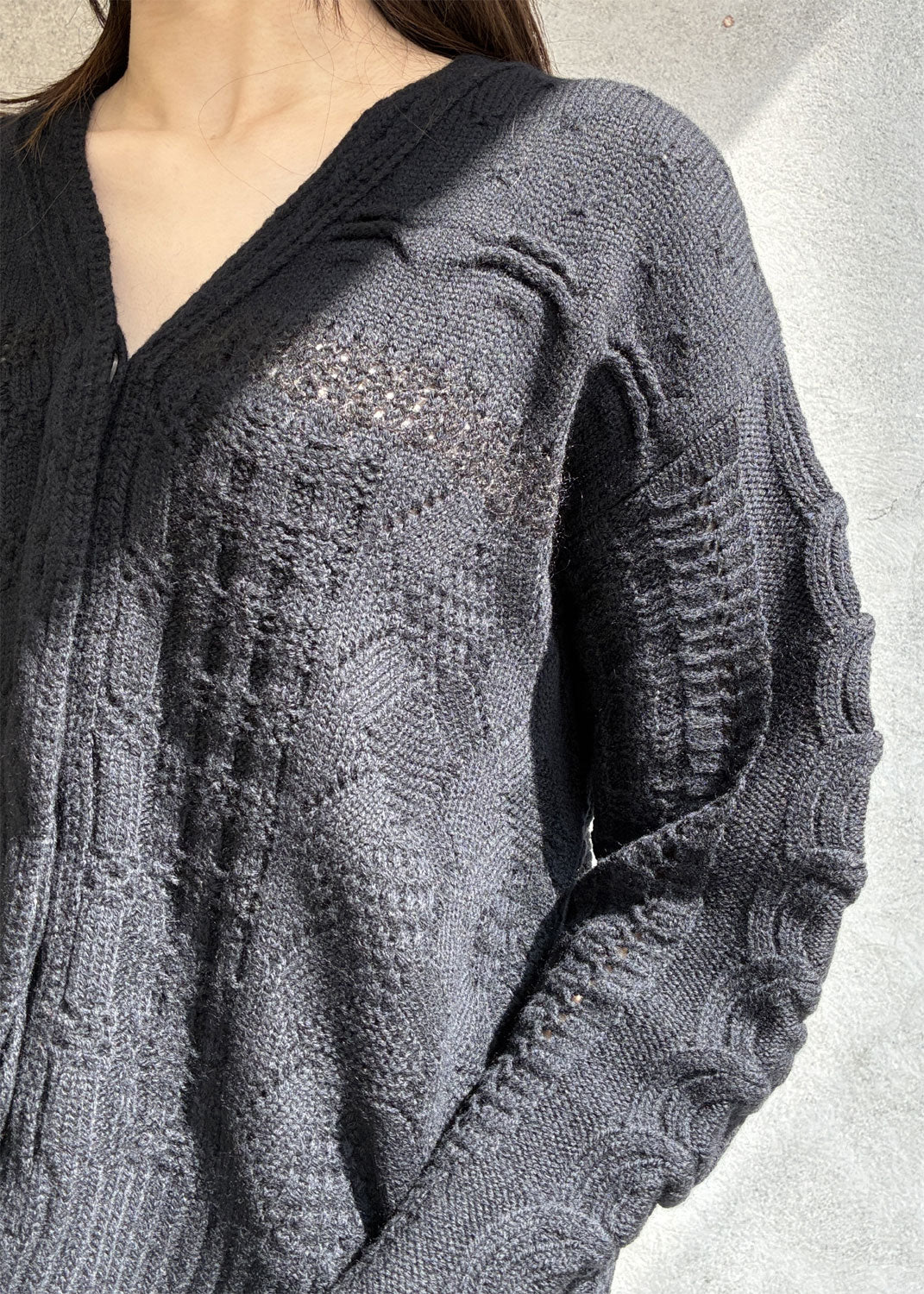
                  
                    Wool Cable Knit Cardigan
                  
                