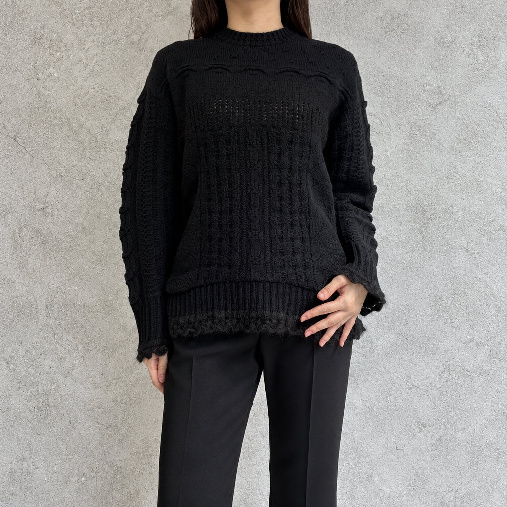 
                  
                    Wool Cable Knit Top
                  
                