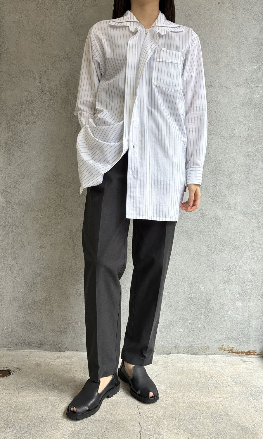 
                  
                    Stripe 2way Shirt
                  
                
