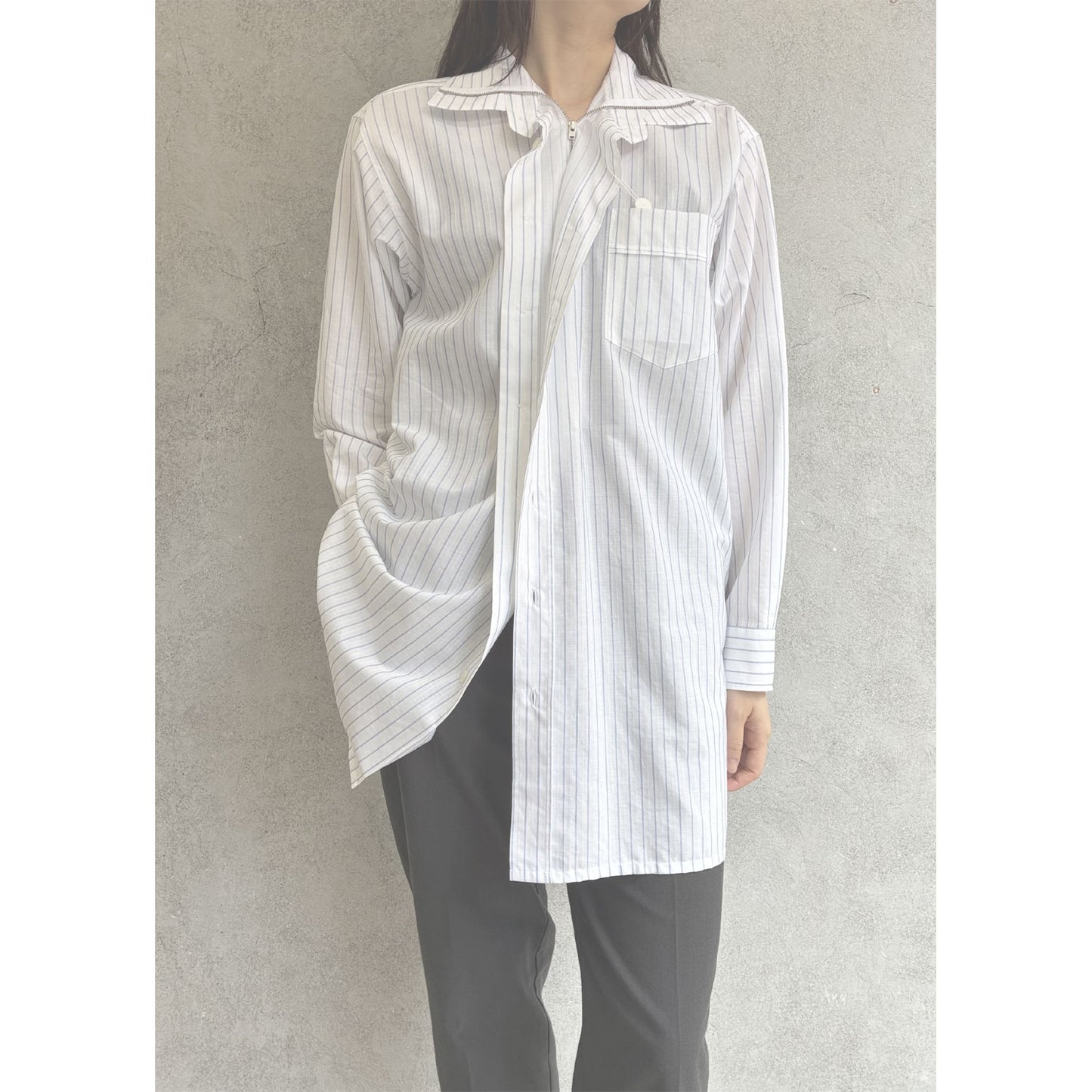 
                  
                    Stripe 2way Shirt
                  
                