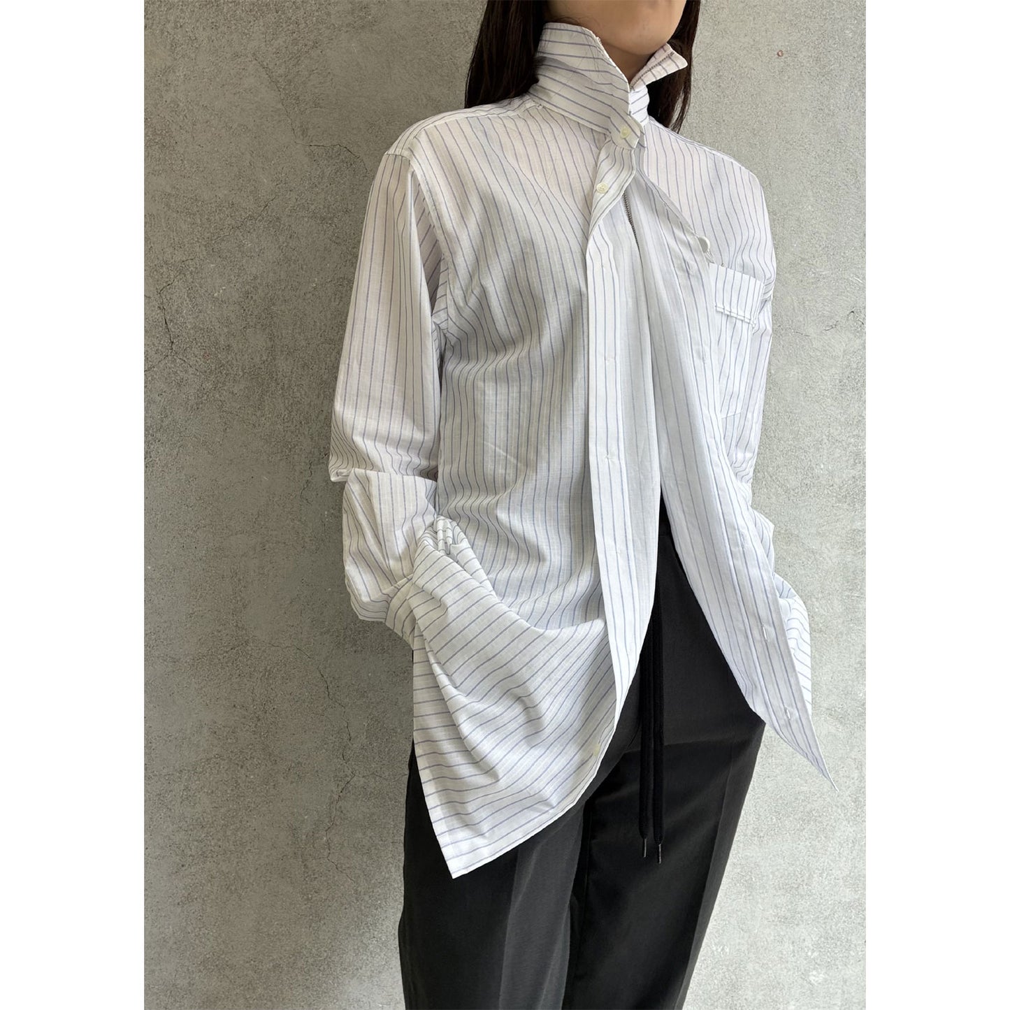 
                  
                    Stripe 2way Shirt
                  
                