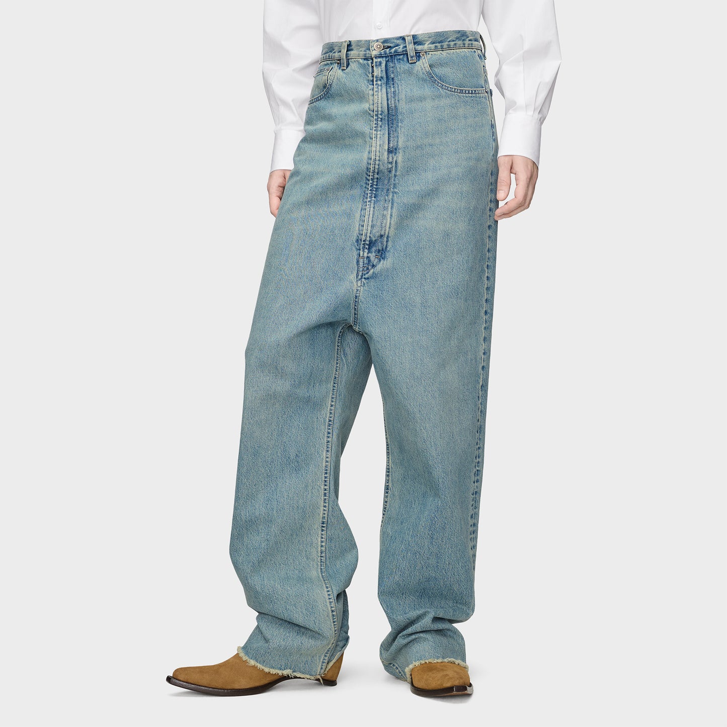 
                  
                    DROPPED-RISE DENIM JEANS
                  
                