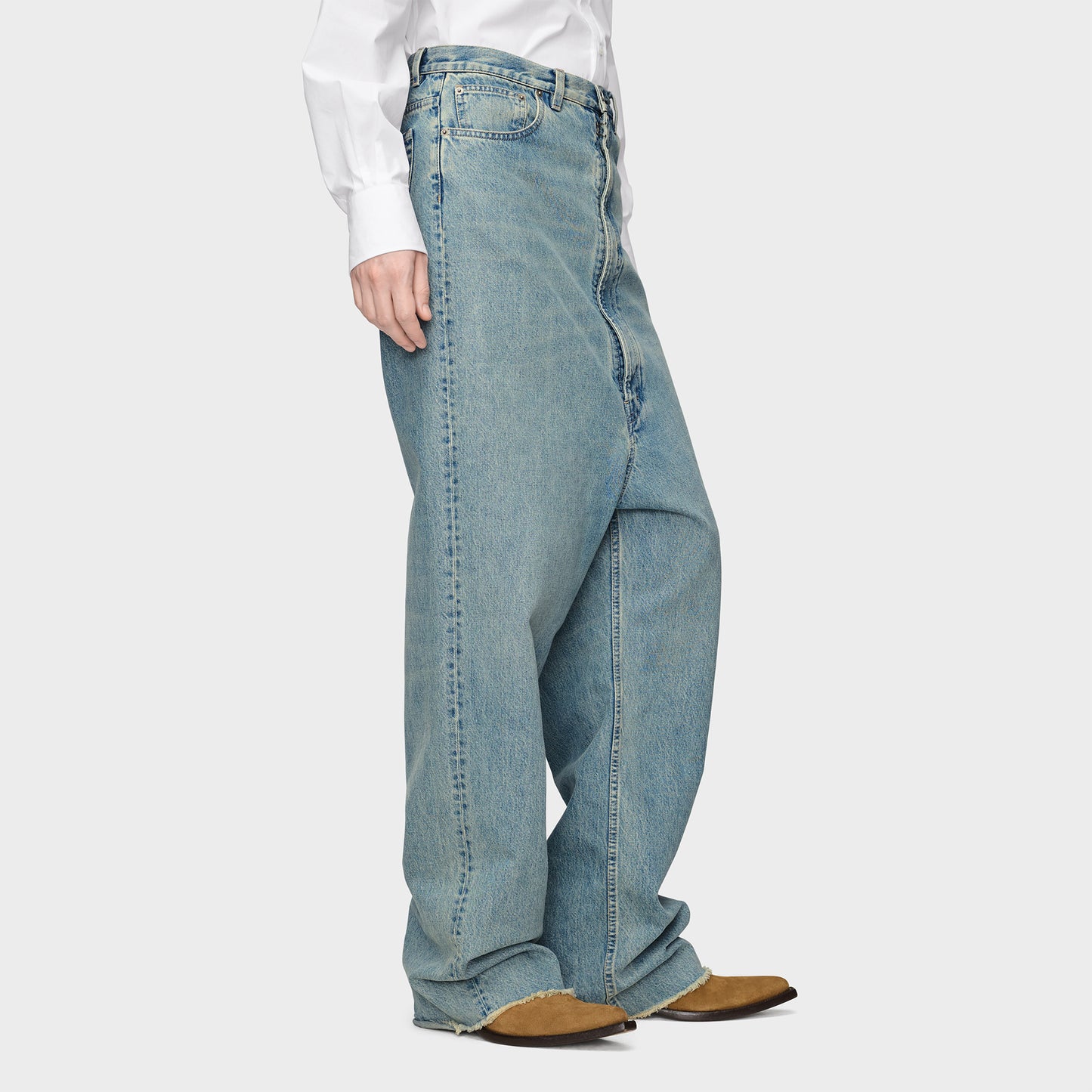 
                  
                    DROPPED-RISE DENIM JEANS
                  
                