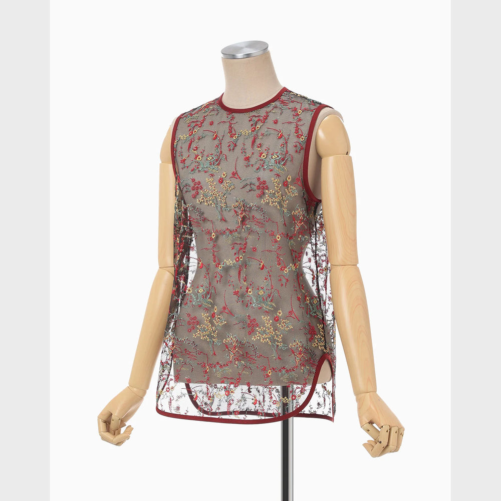 
                  
                    Floral Lace Sleeveless Top
                  
                