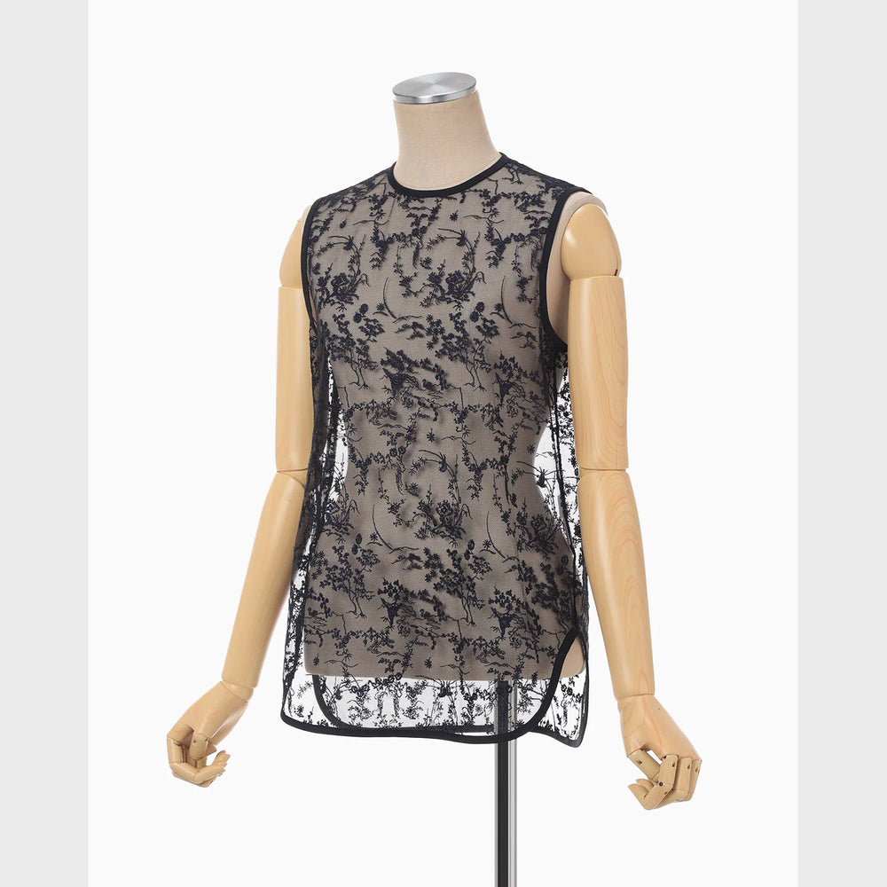 
                  
                    Floral Lace Sleeveless Top
                  
                