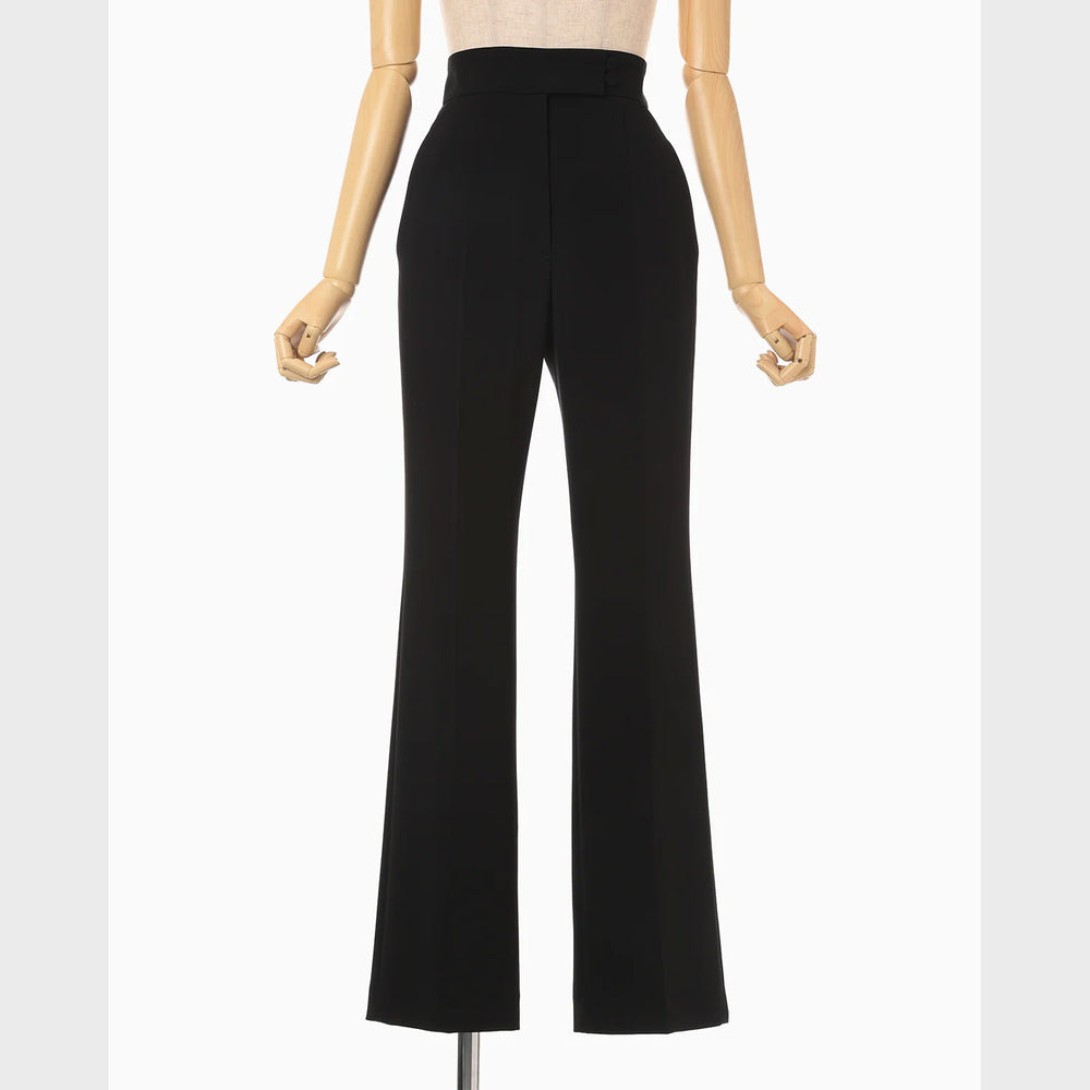 
                  
                    Acetate Polyester High Waisted Center Creased Suit Trouser
                  
                