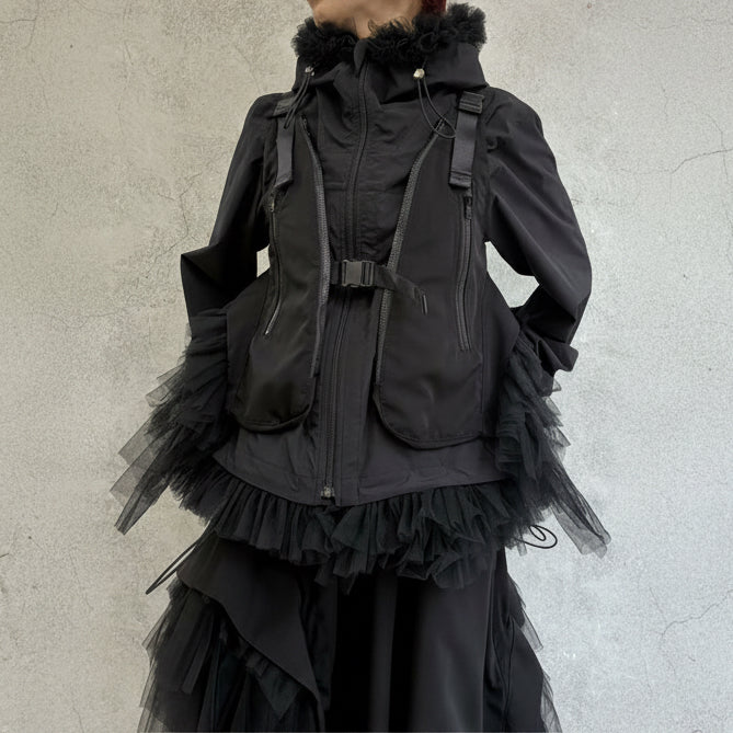 
                  
                    Tulle Ruffle Harness Vest
                  
                