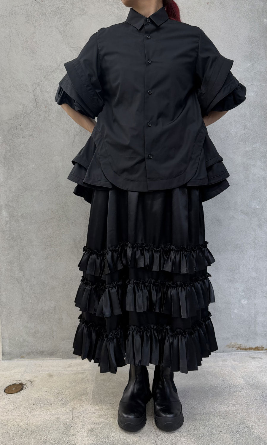 
                  
                    tiered ruffle blouse
                  
                
