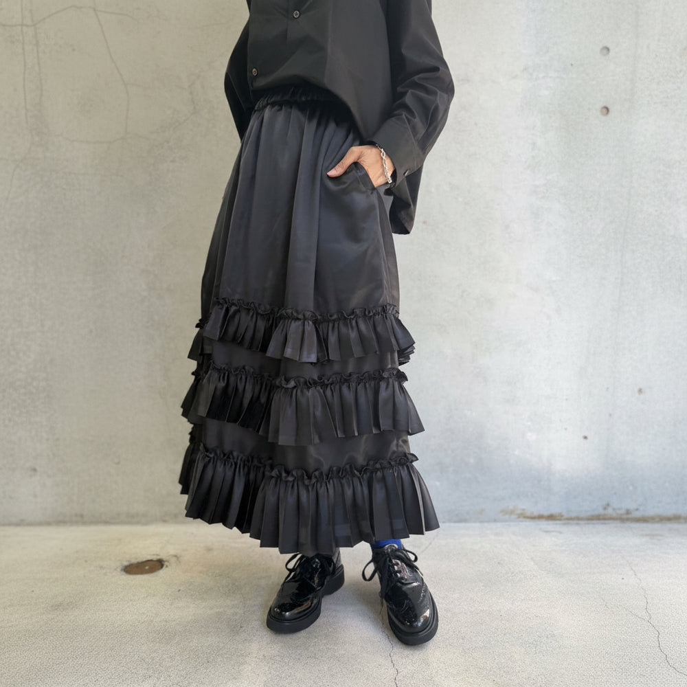 ブラック プリーツ キャミワンピース kei ninomiya noir kei ninomiya | ノワール ケイ ニノミヤ 正規取扱店 OBLIGE公式