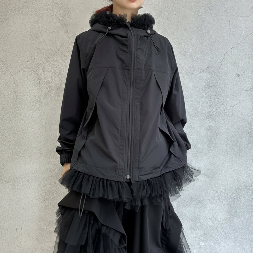 
                  
                    Tulle peplum blouson
                  
                
