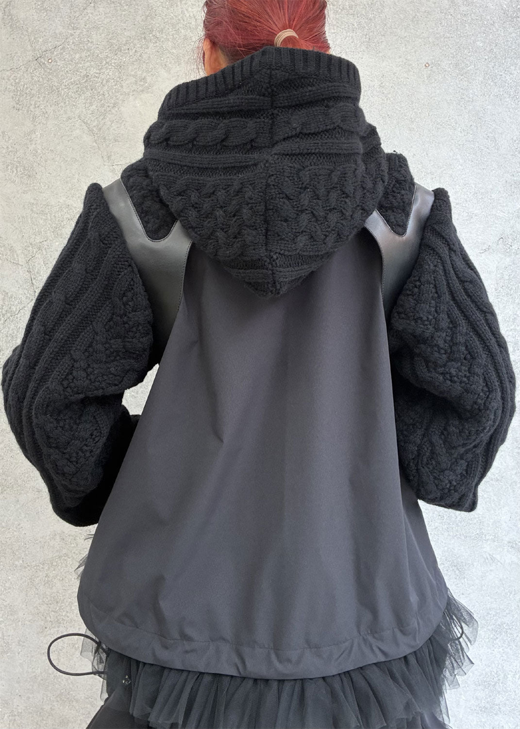 
                  
                    Harness knit sleeve tops
                  
                