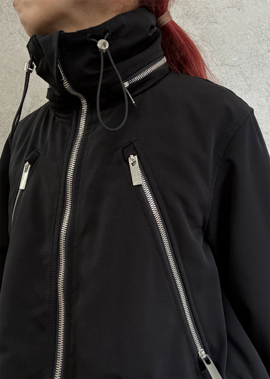 
                  
                    Grosgrain and tulle jacket
                  
                
