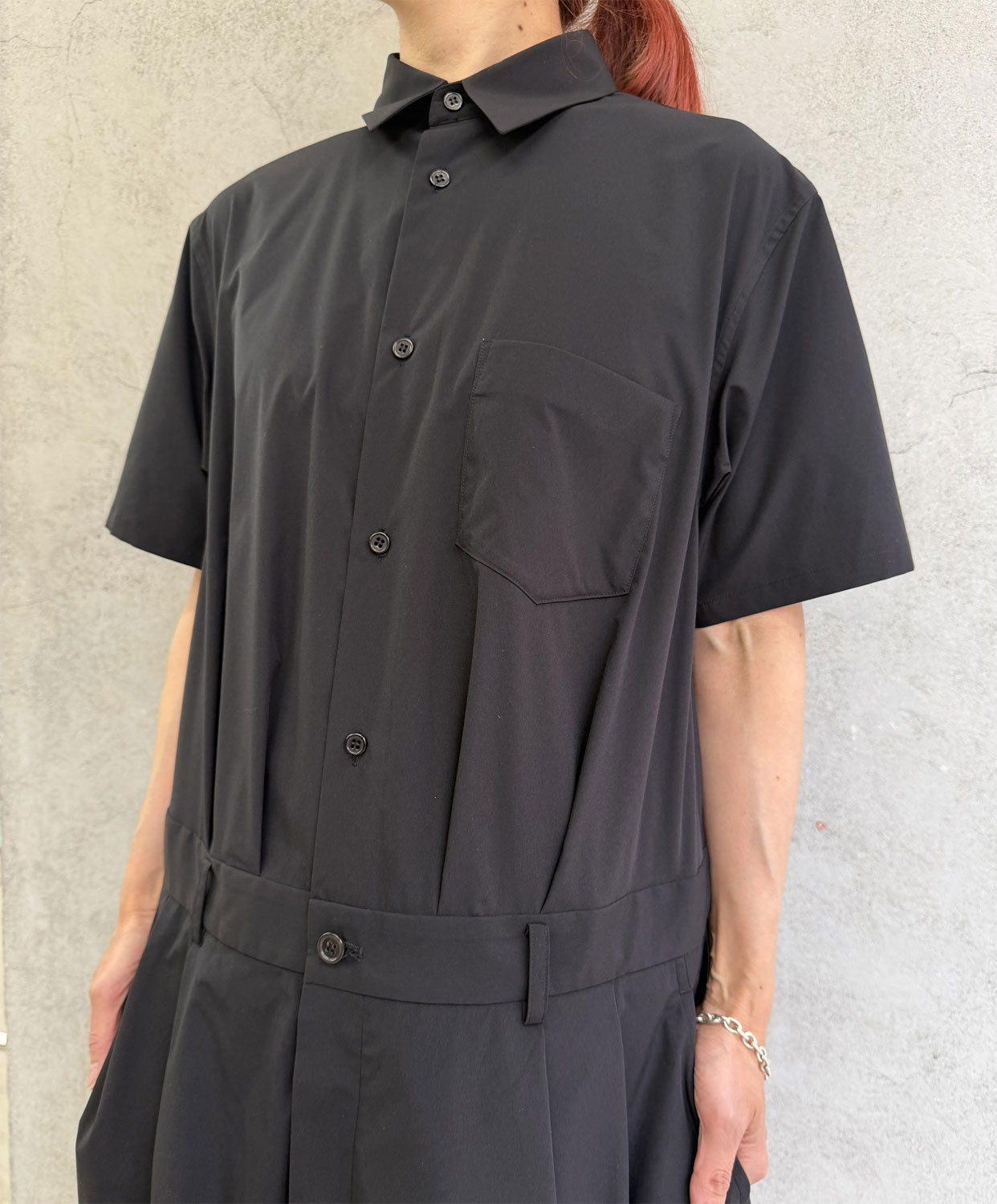 
                  
                    レイヤード半袖シャツワンピース
                  
                