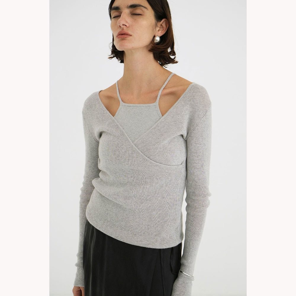 トップス CAMISOLE SET CACHECOEUR KNIT TOPS CAMISOLE SET CACHECOEUR KNIT TOPS – OBLIGE