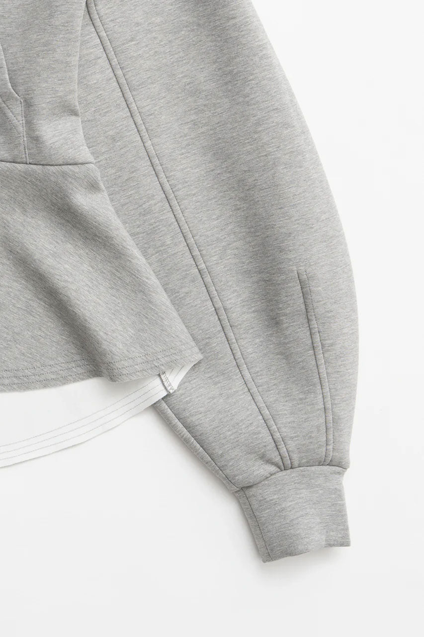 
                  
                    Peplum Hoodie-C.GRAY-
                  
                