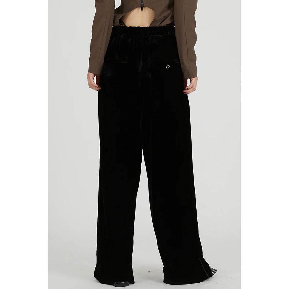 
                  
                    Velour Line Easy Pants-BLACK-
                  
                