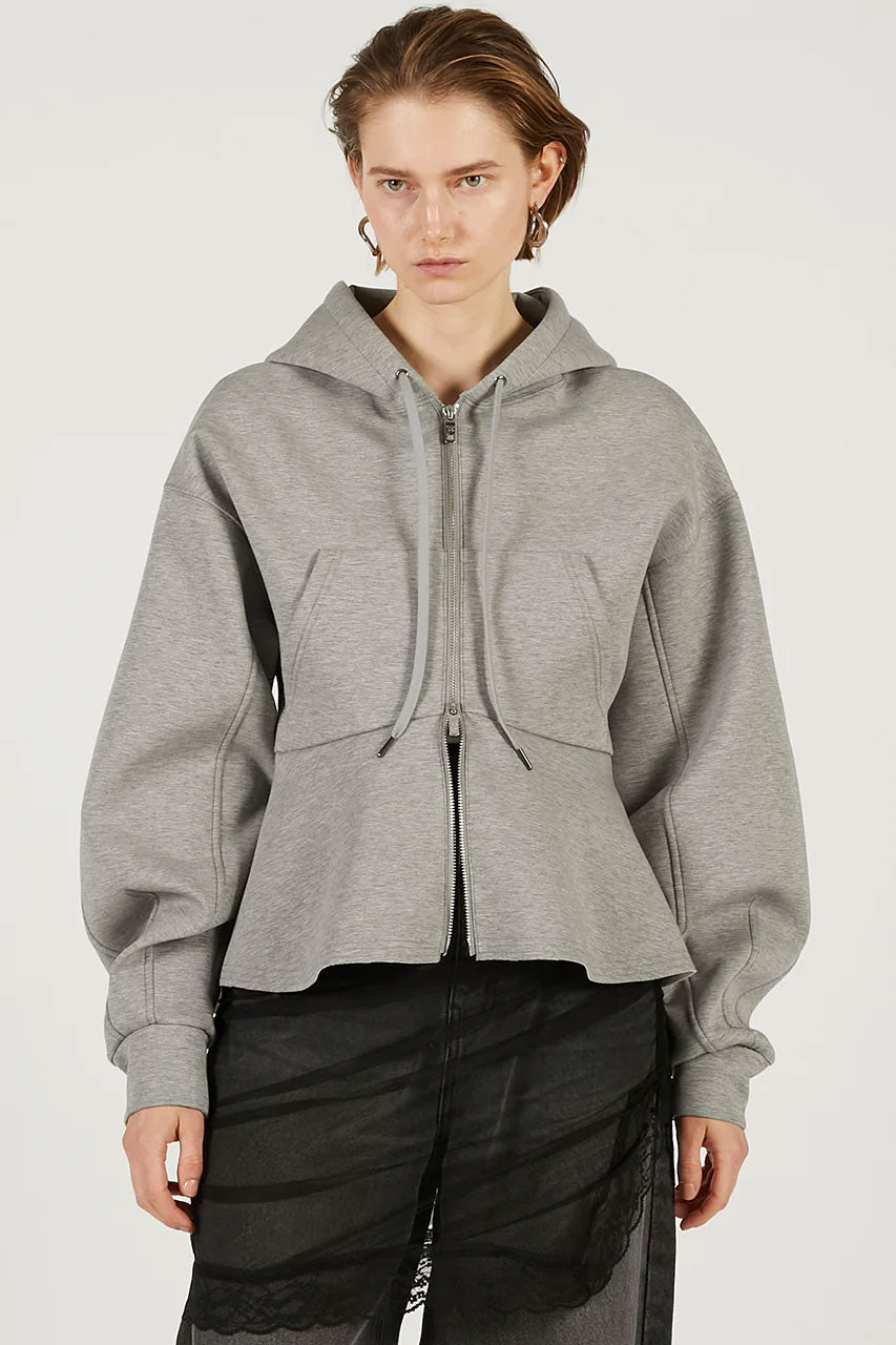 
                  
                    Peplum Hoodie-C.GRAY-
                  
                
